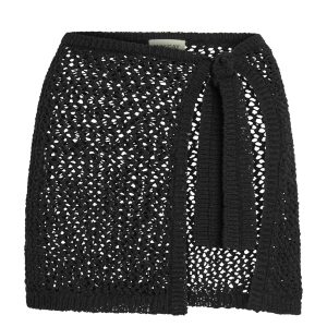 Santa Marta Sarong - Black Petit Crochet