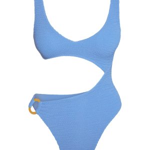 St. Barth's One Piece - Azure Crinkle