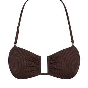 St. Martinique Bandeau - Espresso Wide Rib