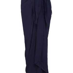 St. Tropez Sarong - Midnight Crinkle Linen