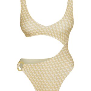 St. Barth's One Piece - Ivory Geo