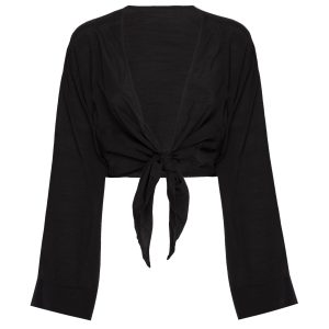 Tahiti Tie Top - Black