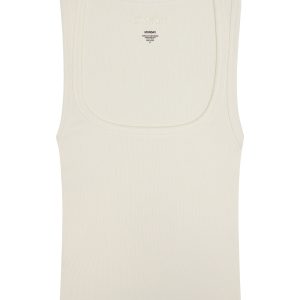 Tash Tank Long - Ivory Rib