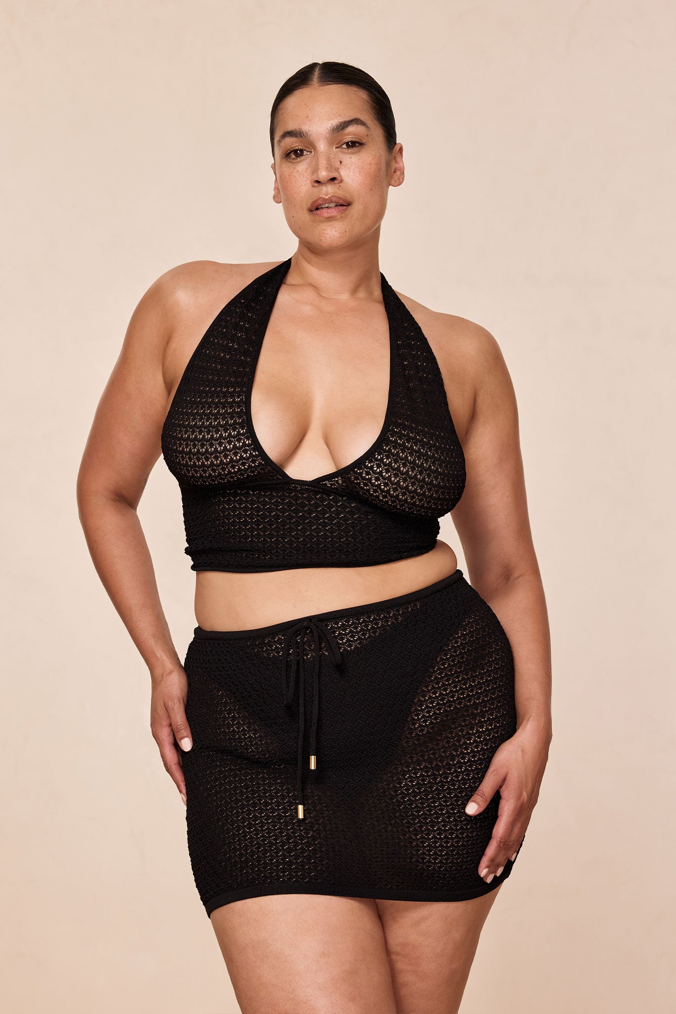 Toulon Top - Black Lace Crochet - Image 9