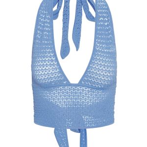 Toulon Top - Azure Lace Crochet
