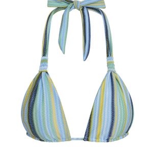 Tulum Top - Sardinia Stripe Azure