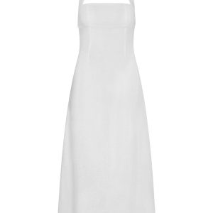 Montserrat Dress - White Linen