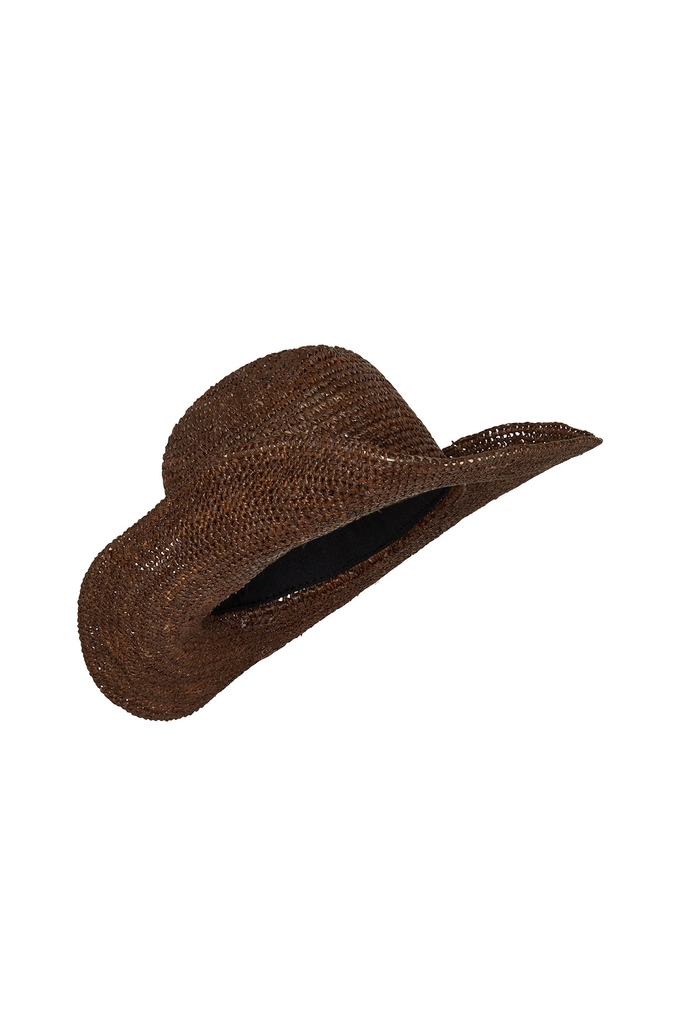 Exuma Raffia Hat - Espresso